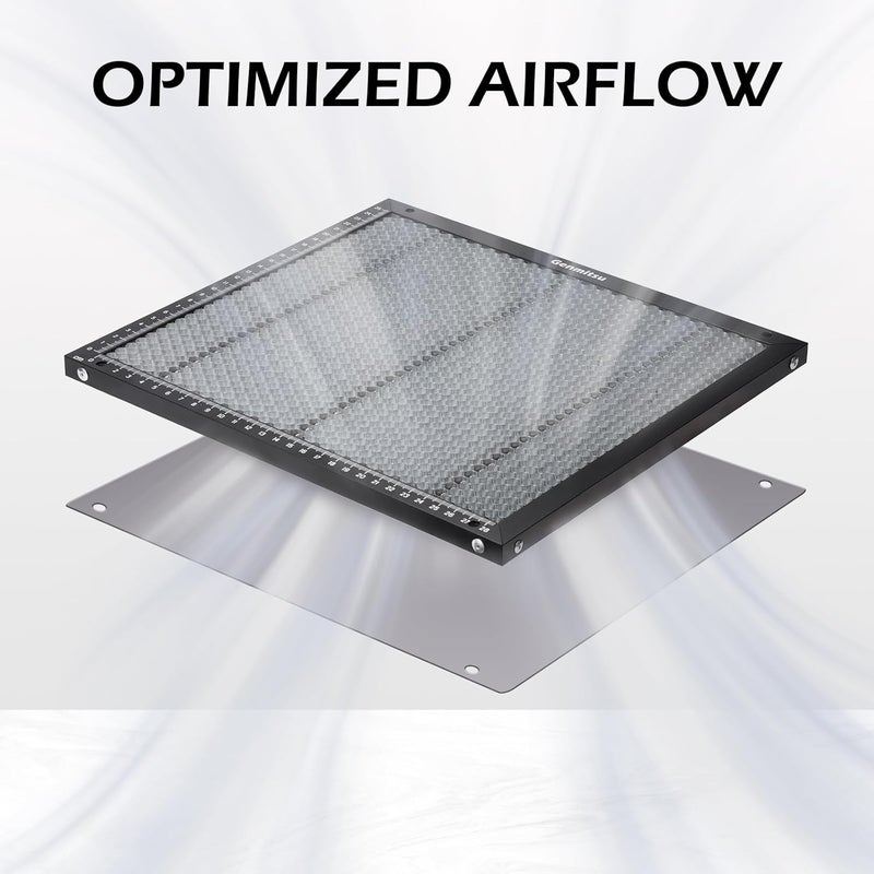 Genmitsu Honeycomb Laser Bed, 12.4" x 11.1" Perfect fit for Kortek Laser Engraver and Cutter Machine, Laser Engrave Accessories Bed Table for Fast Heat Dissipation and Desk Protection - Image 3